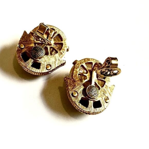 Sarah Coventry hidden pearl vintage clip on earrings - Picture 6 of 7